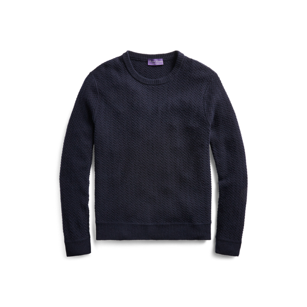 Rundhalspullover aus Kaschmir Purple Label in 1