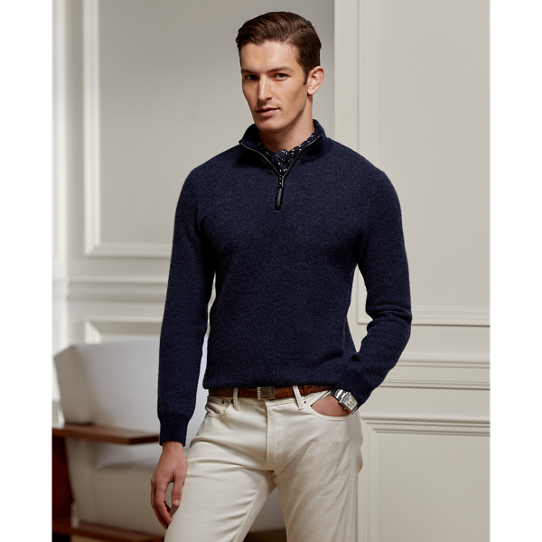 Quarter zip sweater with dress shirt hotsell