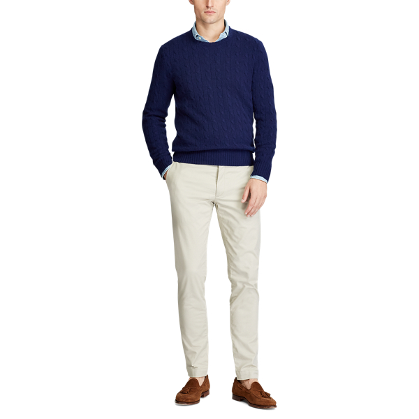 Classic Stone Stretch Tailored Slim Fit Twill Trouser Polo Ralph Lauren 2
