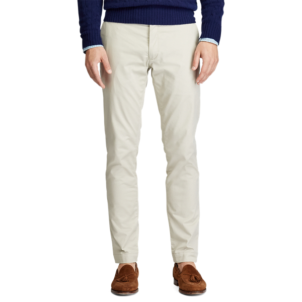 Classic Stone Stretch Tailored Slim Fit Twill Trouser Polo Ralph Lauren 3