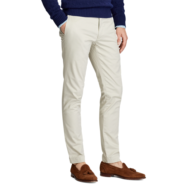 Classic Stone Stretch Tailored Slim Fit Twill Trouser Polo Ralph Lauren 5