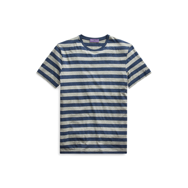 Gestreiftes Rundhals-T-Shirt