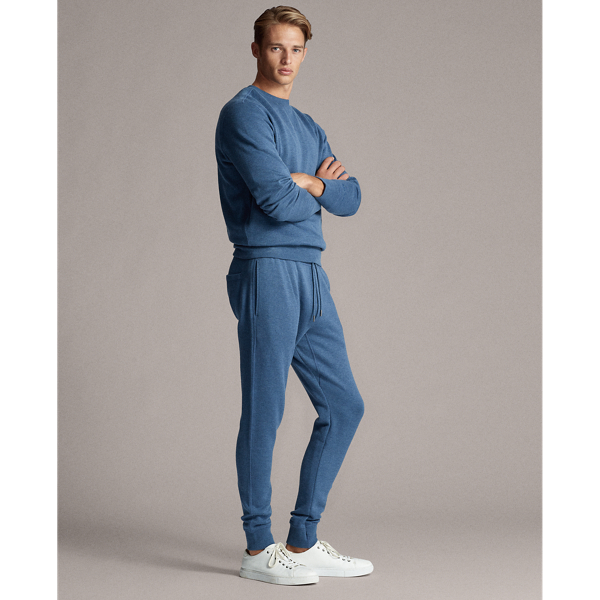 Blue Heather Fleece Jogger Purple Label 4