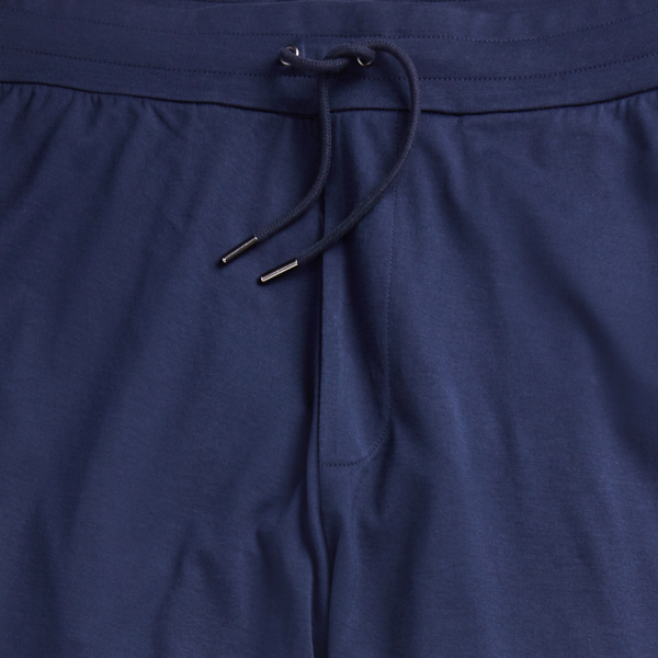 Navy/Blue Cotton Lisle Drawstring Trouser Purple Label 7