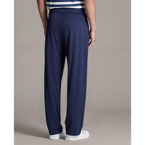 Navy/Blue Cotton Lisle Drawstring Trouser Purple Label 5