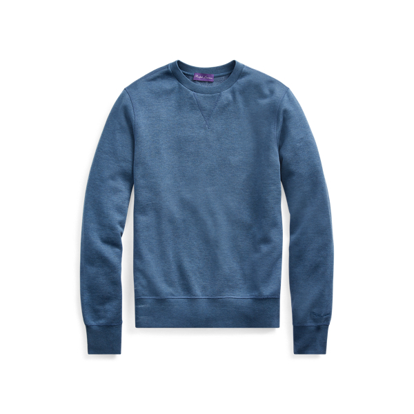 Rundhals-Fleecepullover Purple Label in 1