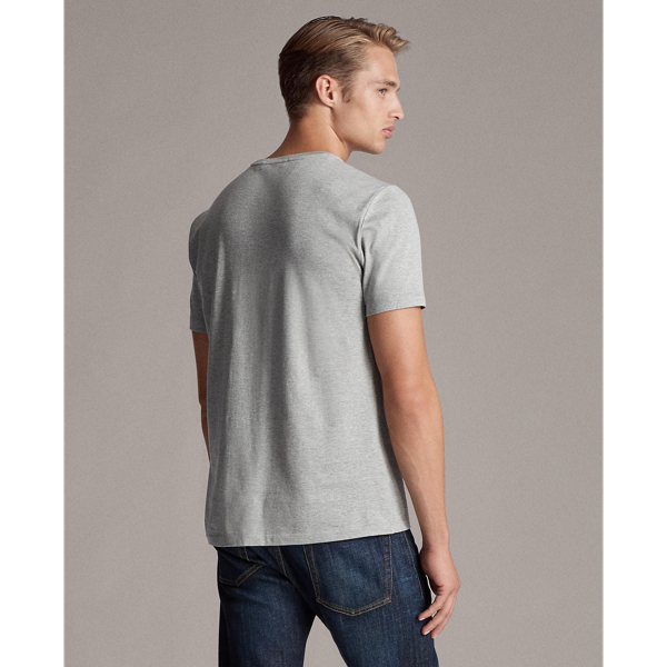 Light Grey Heather Jersey Pocket T-Shirt Purple Label 5