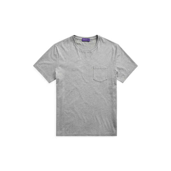 Light Grey Heather Jersey Pocket T-Shirt Purple Label 2
