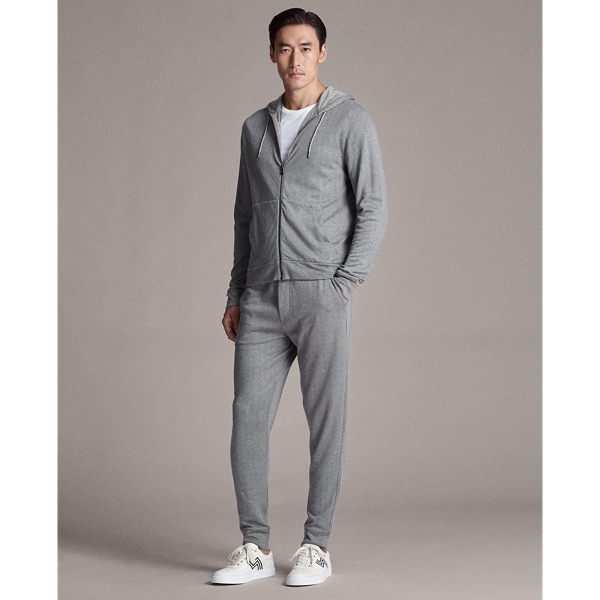 Medium Grey Herringbone Herringbone-Print Hoodie Purple Label 3