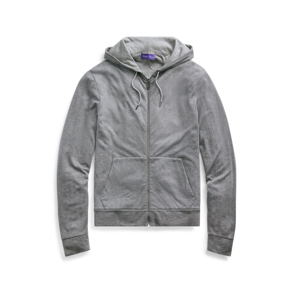 Herringbone-Print Hoodie Purple Label 1