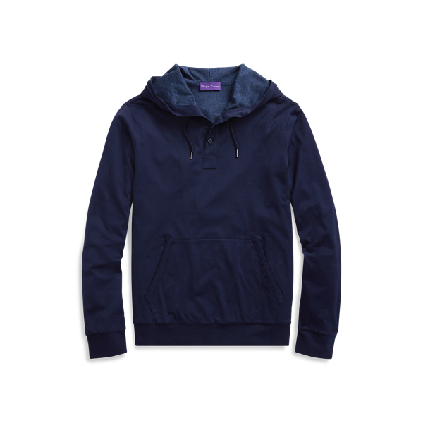 Sudadera con capucha en hilo de Escocia de algod&oacute;n Purple Label en 1