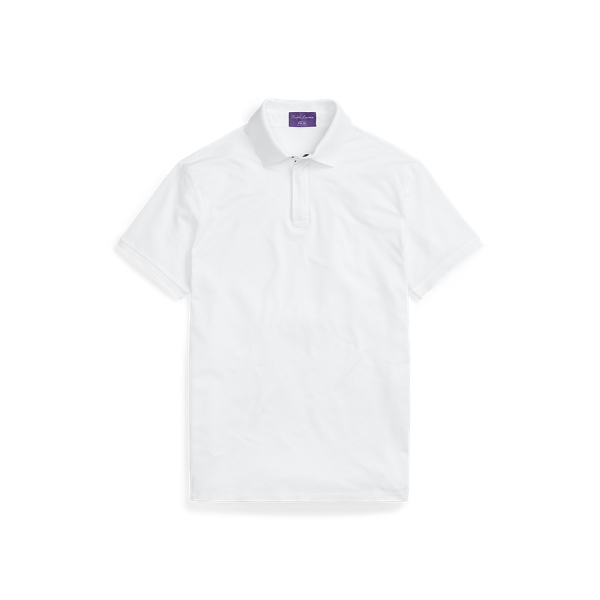 Classic White RLX Zip-Placket Stretch Polo Purple Label 2