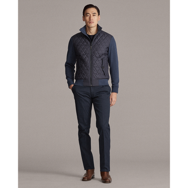 Navy/Blue Quilted Hybrid Jacket Purple Label 4