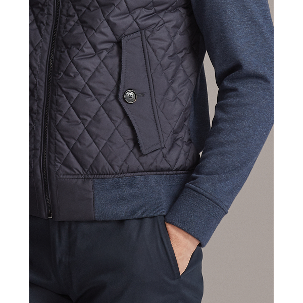 Navy/Blue Quilted Hybrid Jacket Purple Label 7