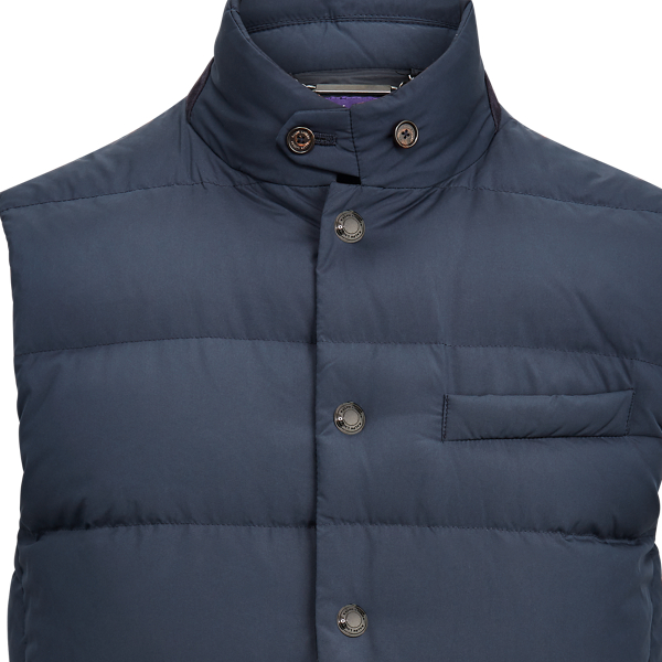 Navy/Blue Reversible Hybrid Gilet Purple Label 8