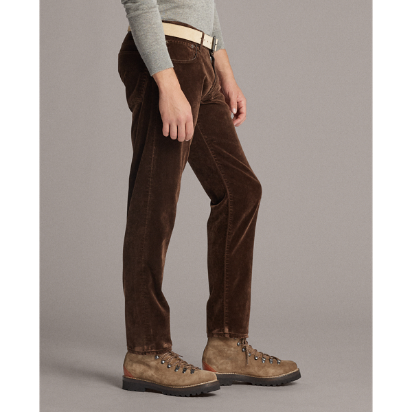 Equine Mocha Slim Fit Stretch Velvet Jean Purple Label 5