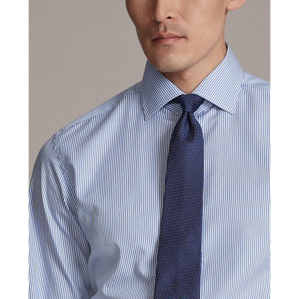 Navy/Black/White Striped Twill Shirt Purple Label 6