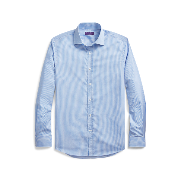 Striped Twill Shirt Purple Label 1