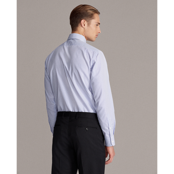 Blue Striped Twill Shirt Purple Label 5