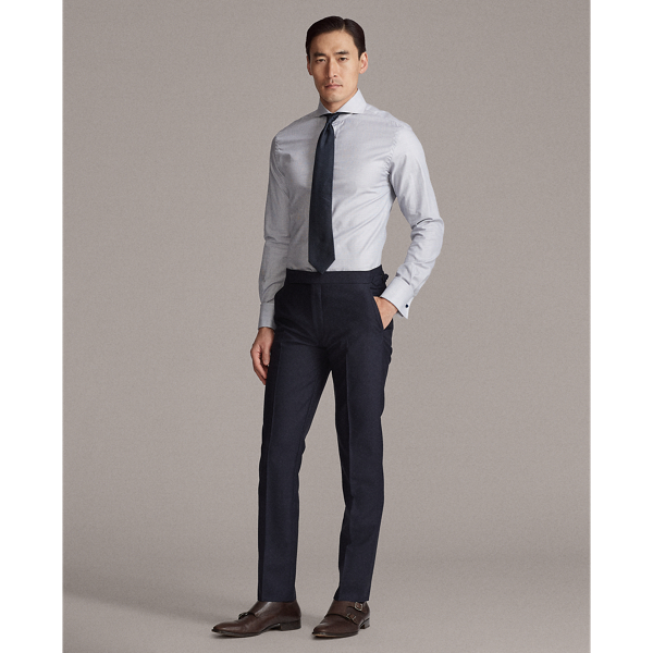 Grey Glen Plaid French-Cuff Shirt Purple Label 3