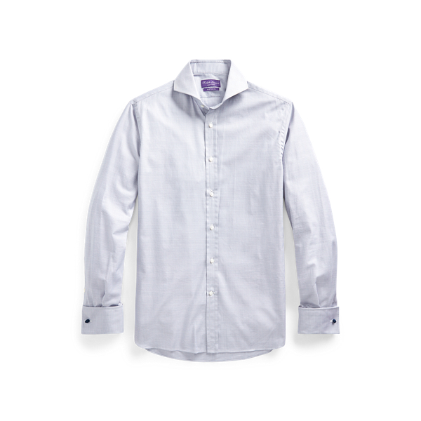 Glen Plaid French-Cuff Shirt
