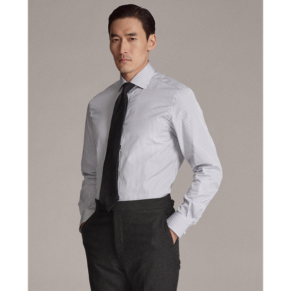 Grey Bengal-Stripe Shirt Purple Label 4
