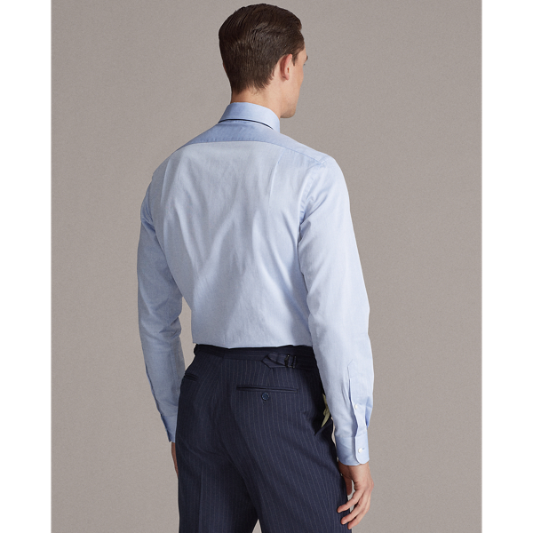 Blue Textured Shirt Purple Label 5