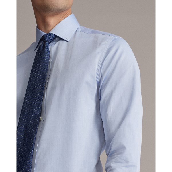 Blue Textured Shirt Purple Label 6