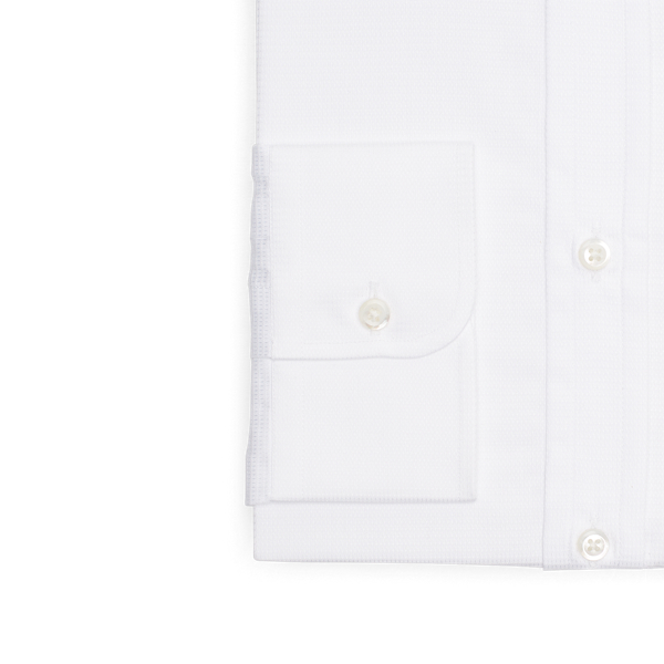White Textured Shirt Purple Label 6