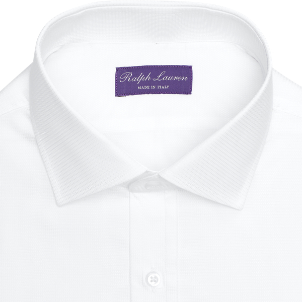 White Textured Shirt Purple Label 7