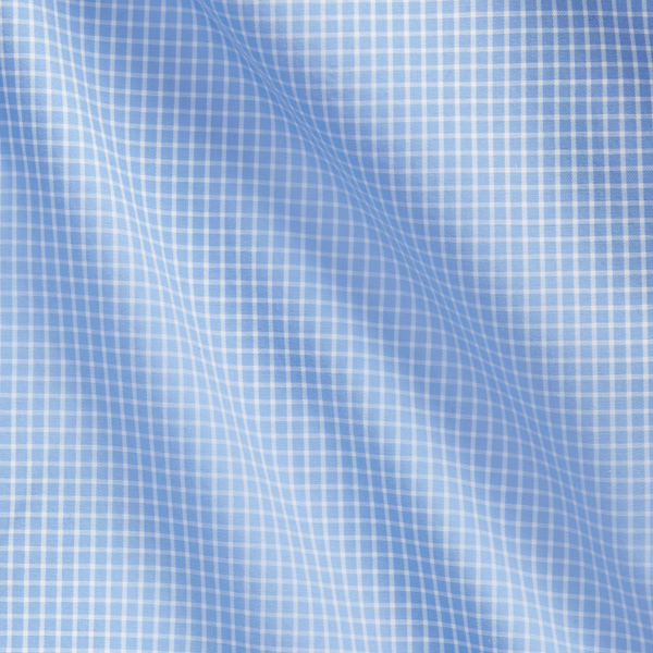 Blue Checked Twill Shirt Purple Label 7