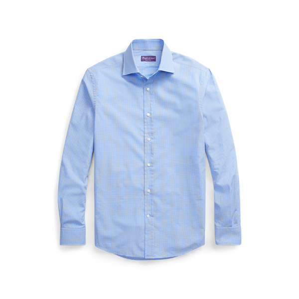 Checked Twill Shirt Purple Label 1