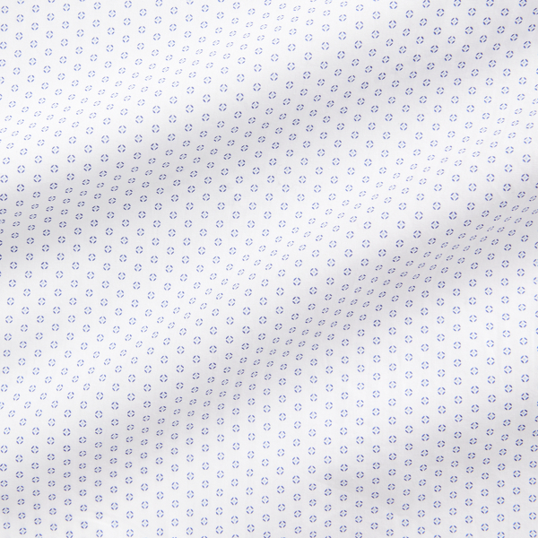 White And Blue Geometric-Print Shirt Purple Label 7