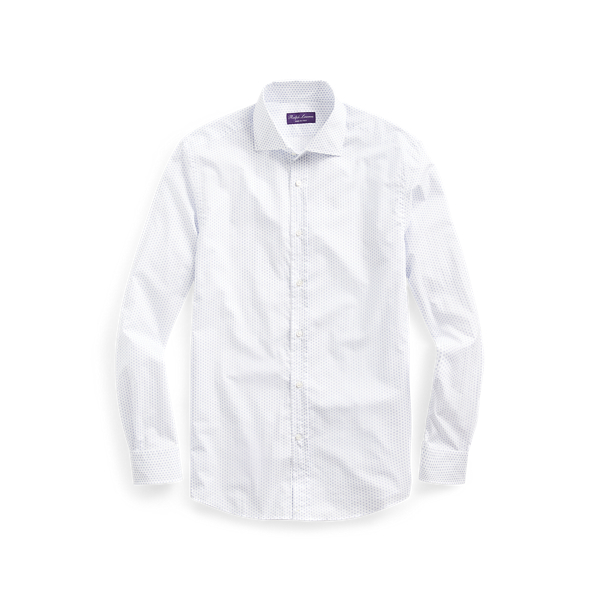 Geometric-Print Shirt Purple Label 1