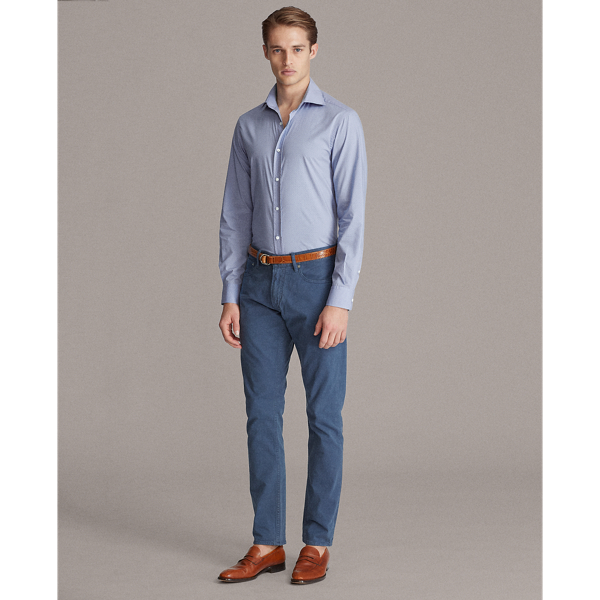 Light Blue And White Dot-Print Shirt Purple Label 3