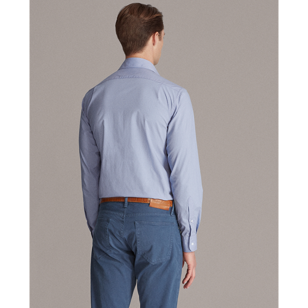 Light Blue And White Dot-Print Shirt Purple Label 5