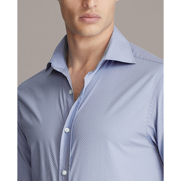Light Blue And White Dot-Print Shirt Purple Label 6