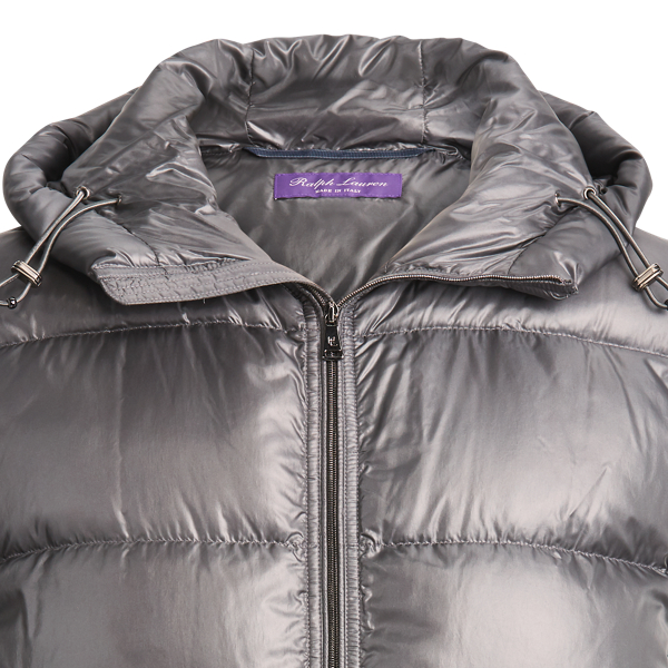 Grey Mackay Down Gilet Purple Label 7