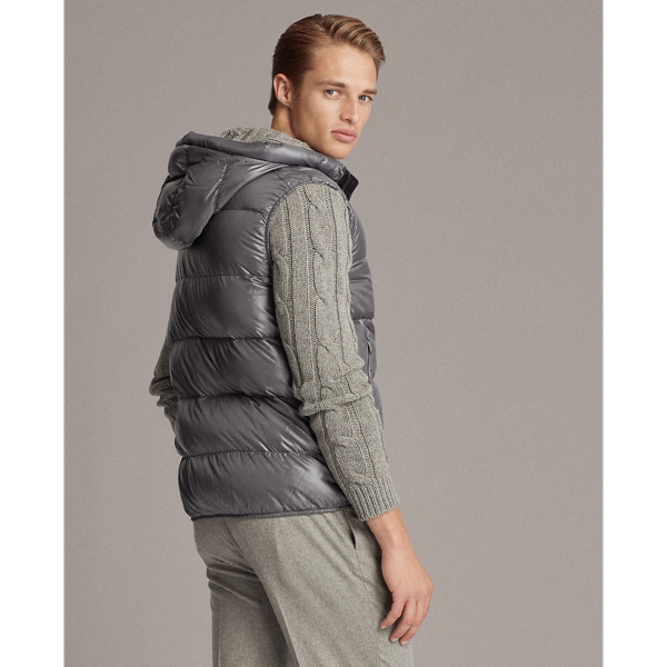 Grey Mackay Down Gilet Purple Label 5