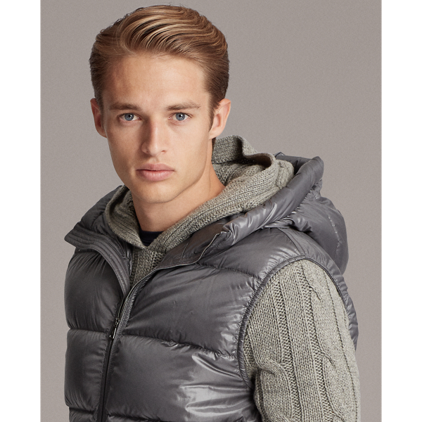 Grey Mackay Down Gilet Purple Label 6