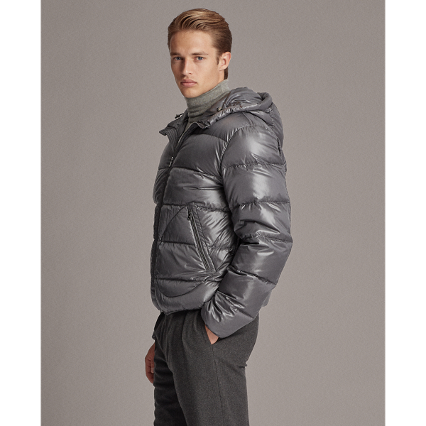 Grey Mackay Down Jacket Purple Label 5