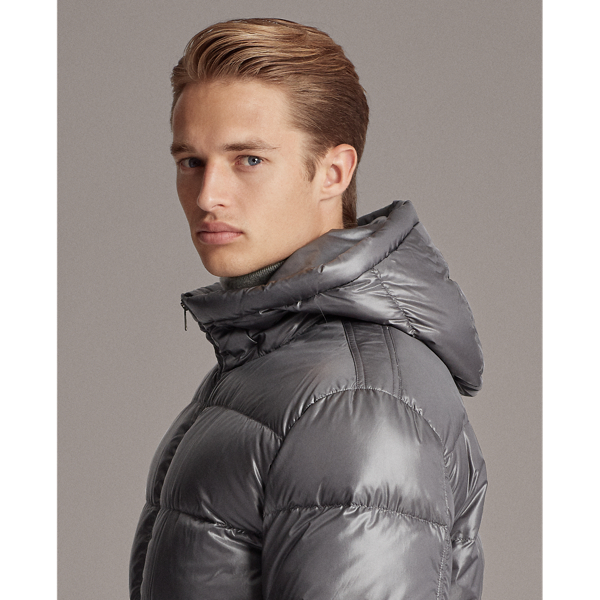 Grey Mackay Down Jacket Purple Label 7