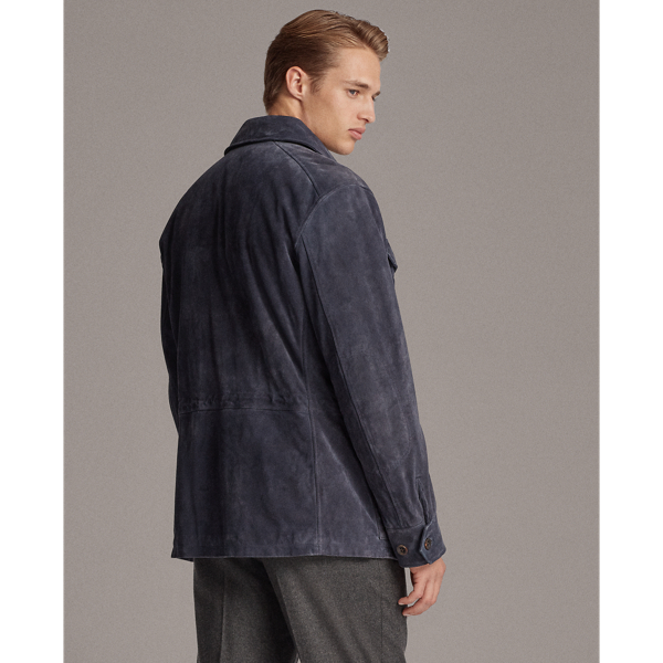 Bastille Blue Merton Suede Jacket Purple Label 6