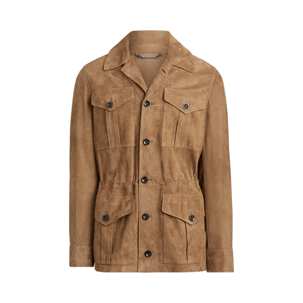 Giacca Merton in pelle nabuck Purple Label in 1