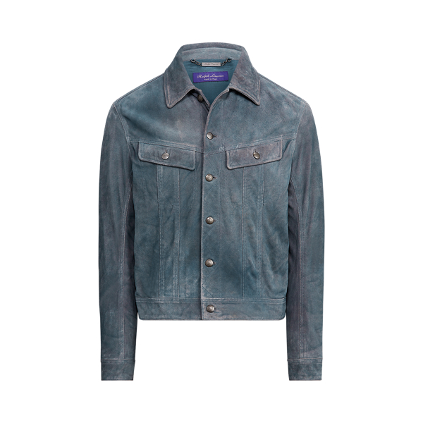 Clifton Suede Trucker Jacket Purple Label 1