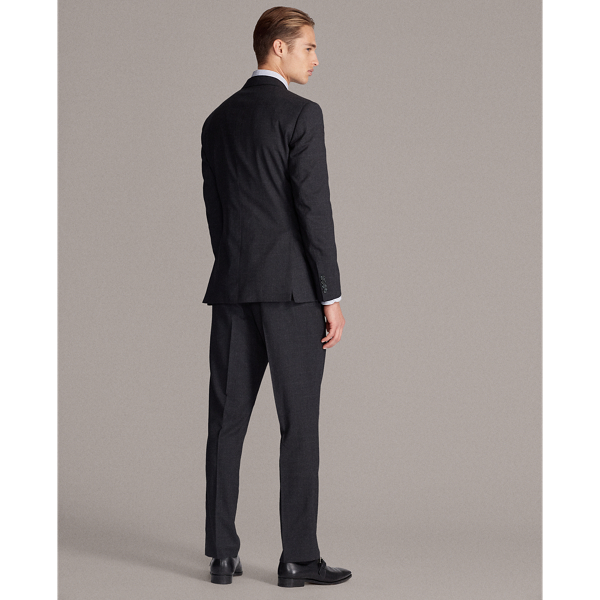 Charcoal Gregory Glen Plaid Wool Suit Purple Label 6
