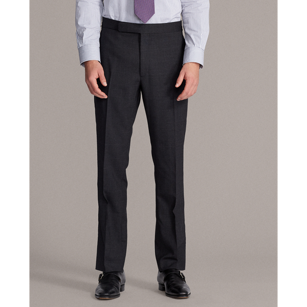 Charcoal Gregory Glen Plaid Wool Suit Purple Label 9