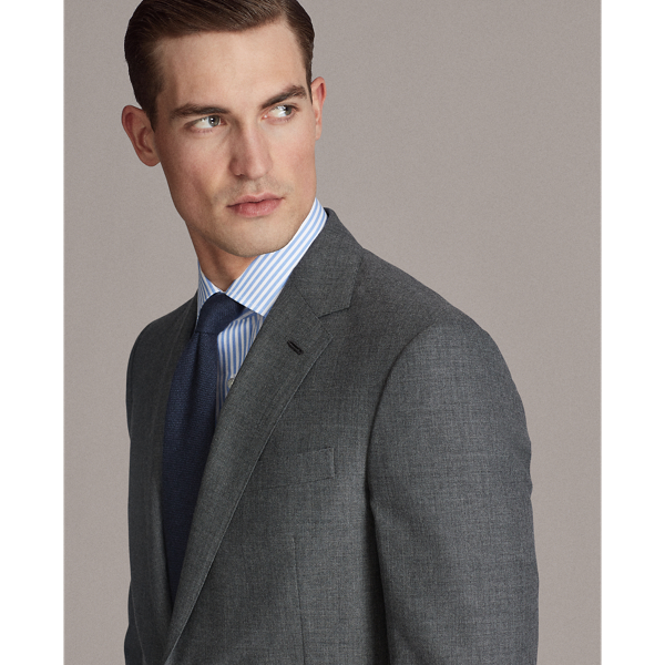 Light Grey Kent Lightweight Wool Suit Purple Label 5