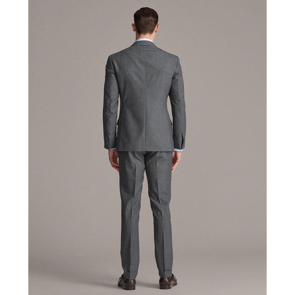 Light Grey Kent Lightweight Wool Suit Purple Label 6