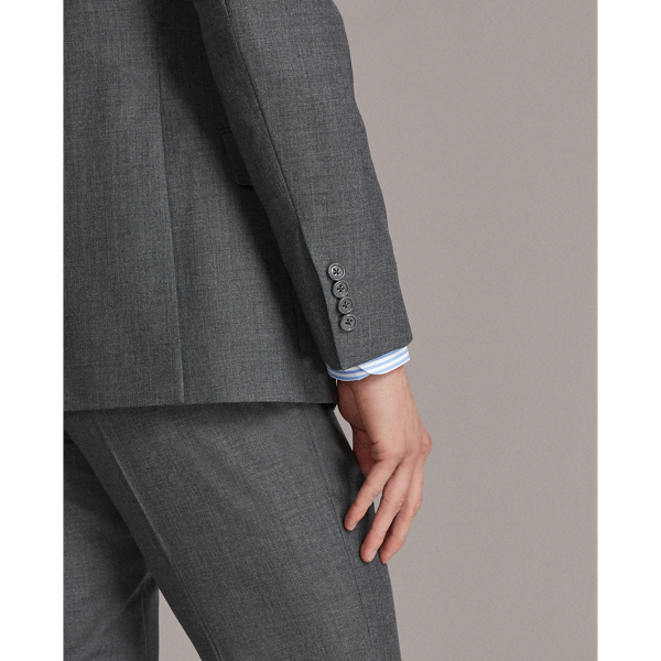 Light Grey Kent Lightweight Wool Suit Purple Label 7